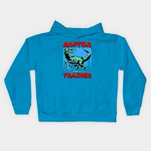 🦖 Raptor Trainer, Jurassic Velociraptor, Dinosaur Lover Kids Hoodie